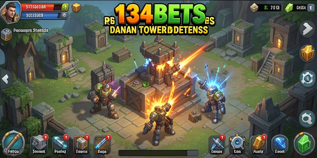 Tangkapan layar dari gameplay Tower Defense yang mendebarkan di 1234BETS.