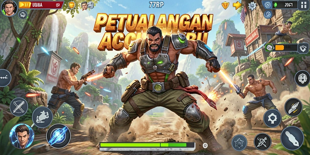 Screenshot gameplay <strong>77RP</strong> menampilkan momen aksi yang intens.