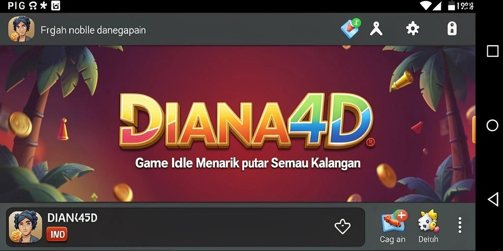 Tampilan gameplay DIANA4D yang menarik dan interaktif.