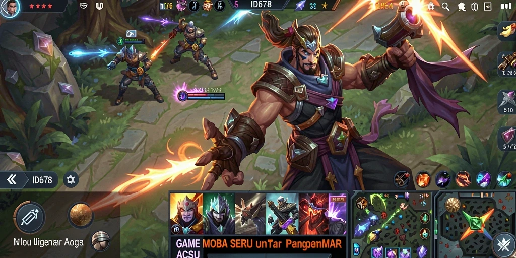 Screenshot gameplay seru dari ID678 dengan aksi bertempur sengit.