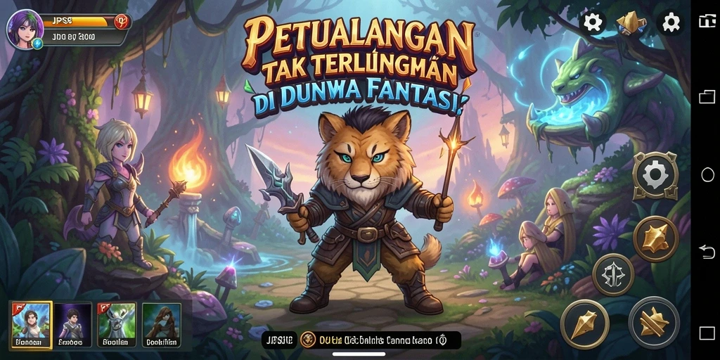 Tampilan gameplay yang penuh aksi dan petualangan di JPS88.