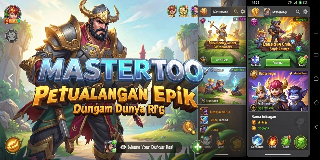 Screenshot gameplay MASTERTOTO menampilkan aksi pertarungan yang seru.