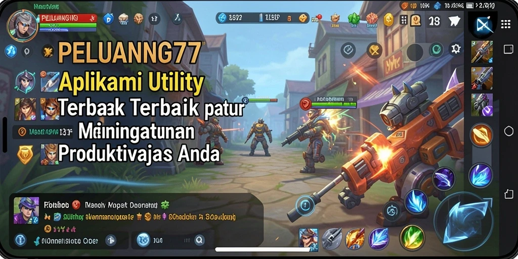 Tampilan antarmuka aplikasi PELUANG77 yang memukau dan informatif.