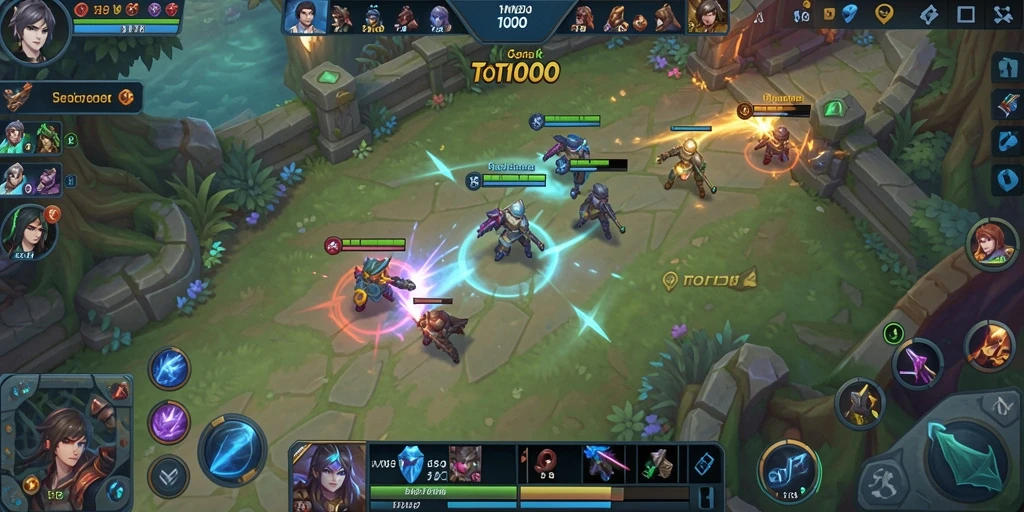 TOTO1000 gameplay MOBA yang mengasyikkan dan strategis.